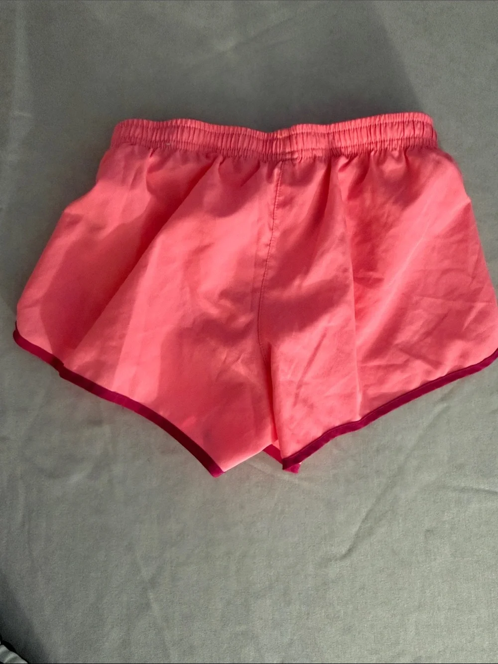 Nike Girls Bright Pink Running Shorts + Black Gray Camo Nike Shorts Set